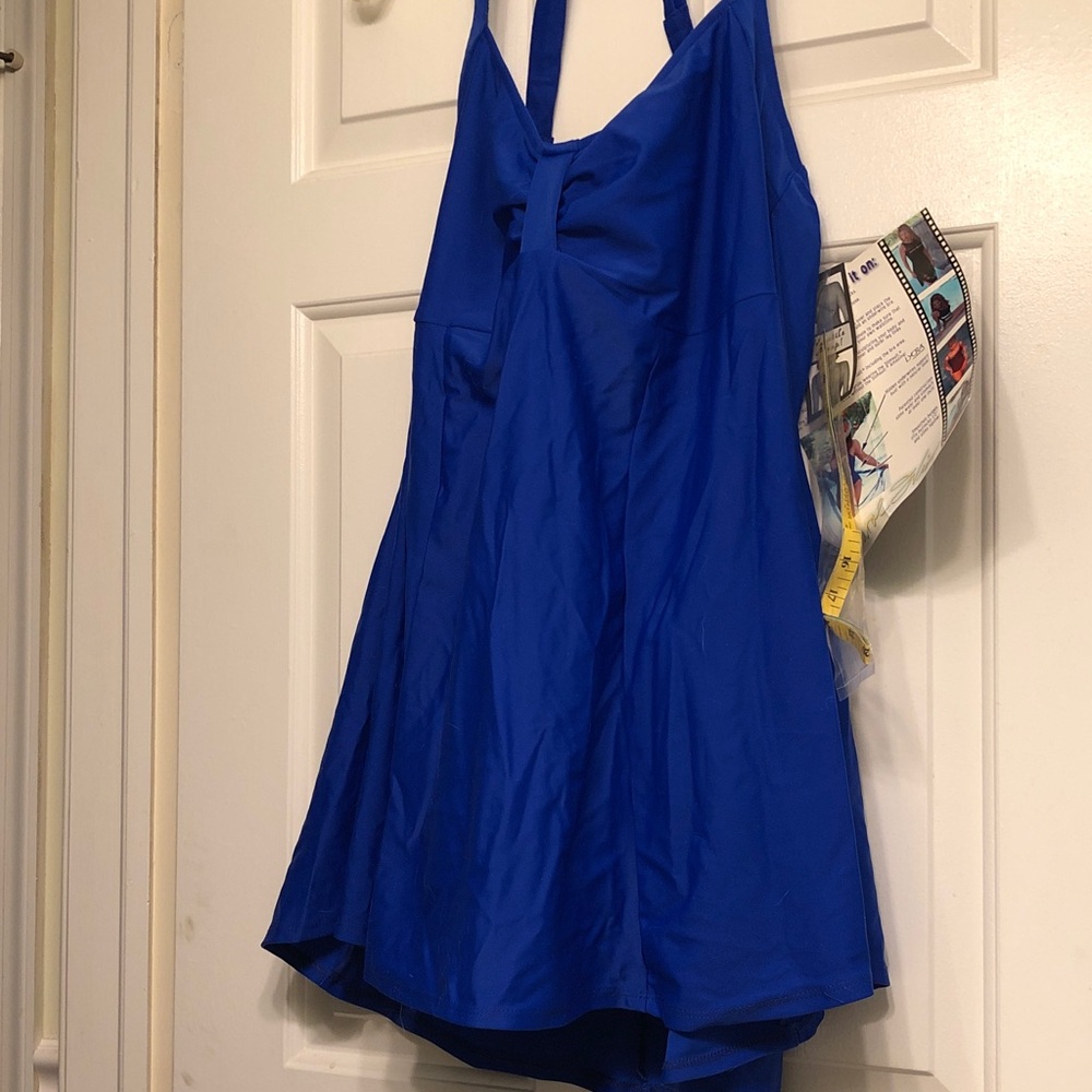Blue Women's One Piece Swimsuit